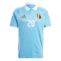 Belgium Lois Openda #20 Replica Away Shirt Euro 2024 Short Sleeve